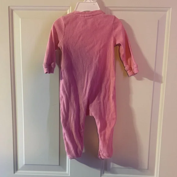BABY GAP Ribbed Pink Ruffled Kids One Piece 3-6 months - Picture 5 of 7